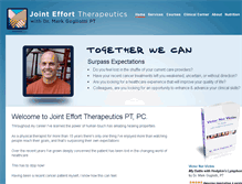 Tablet Screenshot of jointefforttherapeutics.com